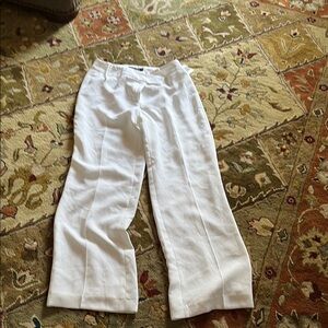 Jones New York White Straight Leg Pants